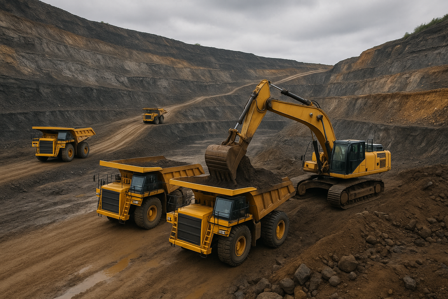 Bergbauprojekt in Südostasien