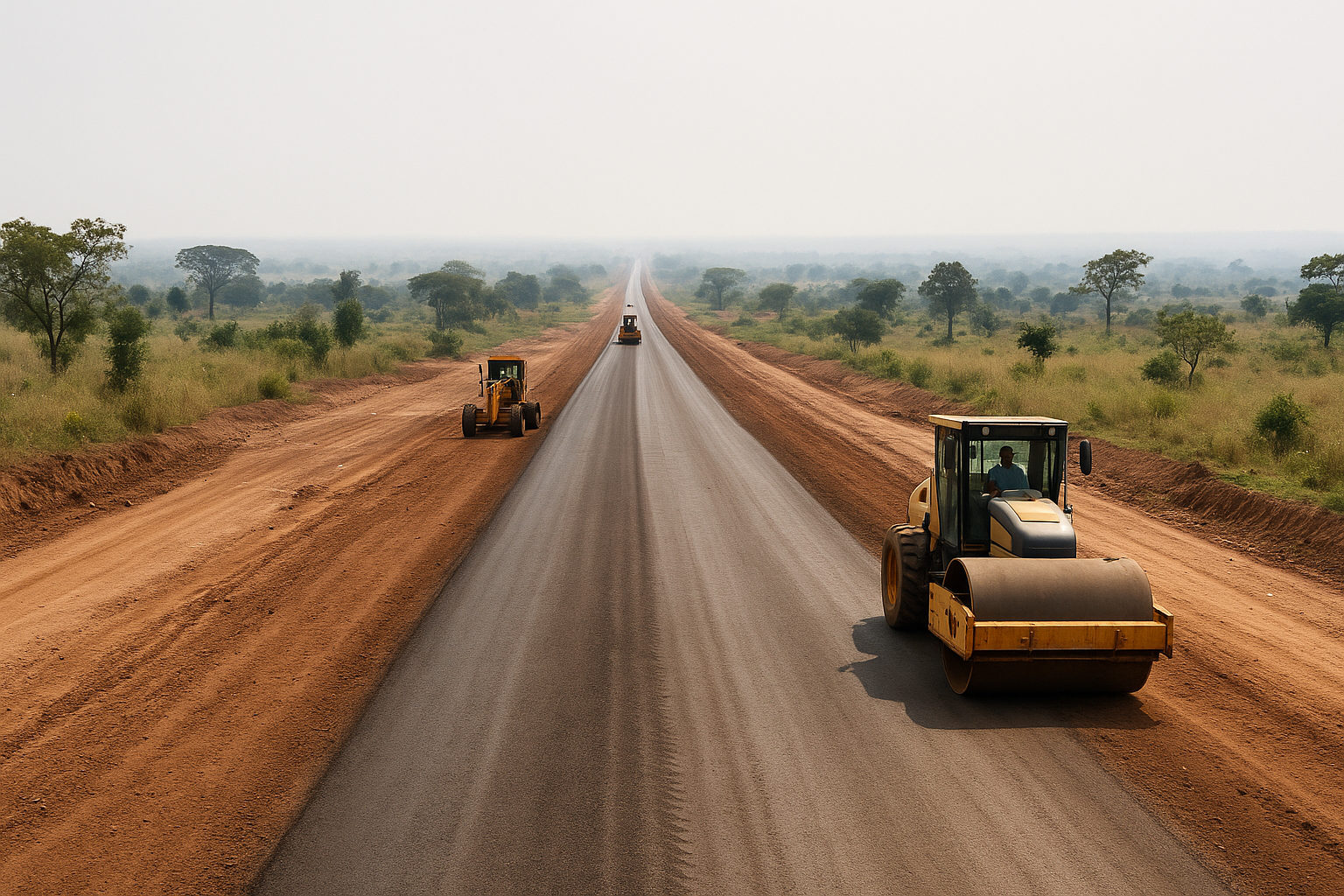 Straßensanierung in Westafrika